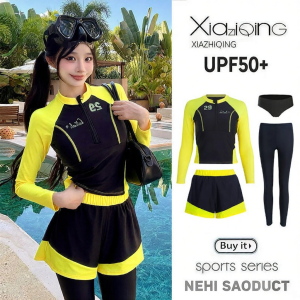 XIAZHIQING | Sun Protection Divided Swimwear Long Sleeves And Pants Slimming Quick-drying Diving Suit