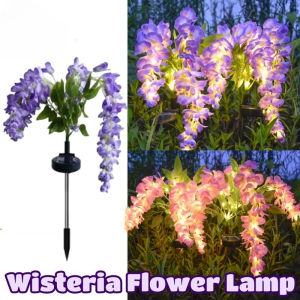 Solar Flower Garden Lights Waterproof Outdoor Lamp Decorative Stake Yard Patio Walkway Lawn
