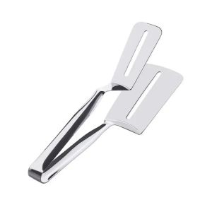 Locking BBQ Tool Set: Stainless Steel Grilling Tongs & Spatula – Heat Resistant Flipper for Fish Steak Burgers & Baking Dishw