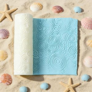 Spiral Swirl Clay Texture Roller 3D Circle Pattern Cylinder Mold for Polymer Clay Earrings & Jewelry Making
