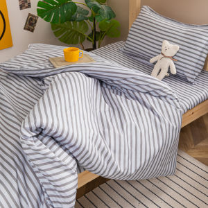 Bộ Ba Món Chăn Đơn Màu Xanh Quân Đội Cho Ký Túc Xá Sinh Viên Bộ Đồ Giường Đơn Giường Hai Tầng Bộ Đồ Giường Đơn Cho Học Sinh