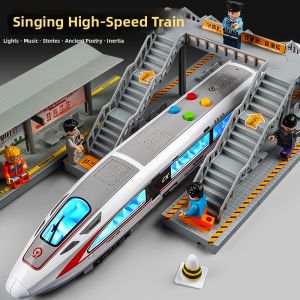 Replica High-speed Train Toy Train Simulated Inertial Sound & Light