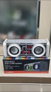 Portable Speaker V8 Dual Bluetooth LED bisa Pairing connect langsung 2 speaker