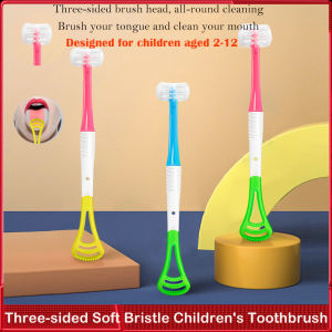 Sản Phẩm Mới Bàn Chải Đánh Răng Ba Mặt Bàn Chải Đánh Răng Làm Sạch Khoang Miệng Trẻ Em Bằng Lông Siêu Mịn Bàn Chải Đánh Răng Lưỡi Cho Trẻ Sơ Sinh Bàn Chải Đánh Răng 3d Bằng Silicon