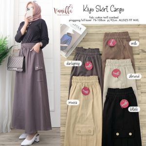 VA ROK CARGO POLOS KIYO SKIRT BEST SELLER BAJU WANITA MOCA Kolas Skirt Rok Moca MCA BY VANILLA
