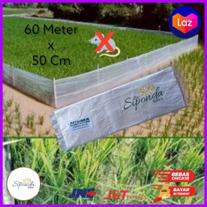 Plastik Pagar Sawah Ulat/Tikus 50cm x 60 Meter Cap Nikma
