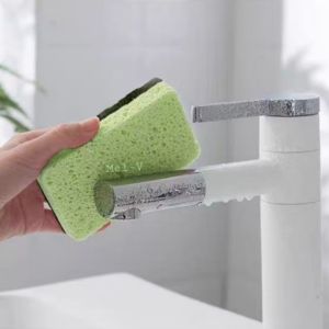 Busa Cuci Piring Cellulose Wood Spon Serat Kayu 2 lapis Sponge