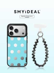 Smyideal | Magnetic Phone Case Blue Polka Dots