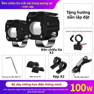 TDGO | Đèn Pha Mô Tô Siêu Sáng Ánh Sáng Gần và Xa Đèn Sương Mù