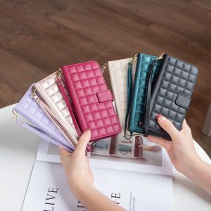 For Xiaomi Redmi Note 14 13 12 11 Pro Plus / Redmi Note 14 13 12 5G / Redmi Note 12S 11S Phone Case Magnetic Small Fragrant Wind Leather Wallet Card Slot Couples Flip Cover Casing