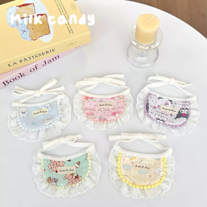 Summer Pet Doggies Bichon Saliva Towel Kittens Apron Decorations Small Dogs Scarf Summer Accessories Triangle Scarf Universal