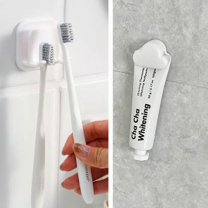JUNENGLIANG | Bathroom Wall Mounted Toothpaste Organizer No-Drilling
