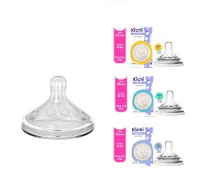 Bình sữa cổ rộng cho bé Kichi Natural 125ml - 260ml