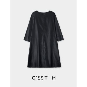 CEST M | Đầm A-line Elegance Tơ Lụa Ánh Bóng Nhẹ