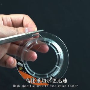 Senar Pancing Karbon Murni 100m Leader Fluorocarbon Kuat Warna Transparan Pure Carbon Fishing Line Jepang Sub-Line