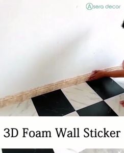 LIST DINDING WALLPAPER 3D FOAM LIS PROFIL BORDER WALLFOAM STICKER PANJANG 230CM