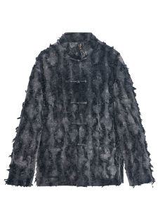 BianXianJi Feathered into Immortality Spring Autumn Chinese Style Mens Clothing Tang Suit Womens Improved Version National Trend Denim Jacket