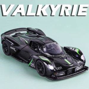 1:32 Valkyrie Miniature Sports Car Models Alloy Diecast Supercar Sound Light Pull Back Doors Opened Simulation Cars Kids Gifts