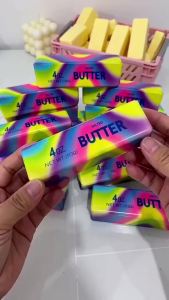 Butter Squishy Super Soft Food Squishy Toys Stress Relief Moist Squeeze Fidget Toy Butter Stick Chocolate Squish Toy Autism Gift