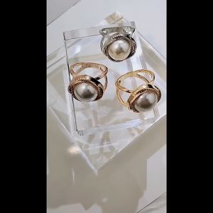 Brooch Kerongsang Cincin Tudung Bawal Ring Cincin Hijab Scarf Buckle Brooch Ring Muslimah Elegant Pearl Diamond Raya