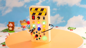 Montessori Busy Board Baby Sensory & Learning Activity Light Switch & Travel Toy Wooden Montessori Gift for Toddler
