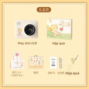 Bandai | Máy Ảnh Lật Martube Le Petit Prince CCD Với Màn Hình HD 28 Inch Zoom 6x Và Đèn LED Tích Hợp Quà Tặng Sinh nhật/Valentine Cho Bé Gái