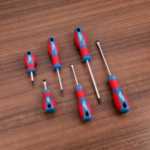 12-Piece CR-V Screwdriver Set Phillips & Slotted with Anti-Slip ABS Handle and Strong Magnetic Tip for Home & DIY Repair