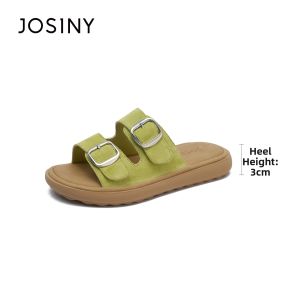 Josiny | New Style Outdoor Wear Summer Leather Flat Sandals