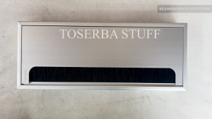 GROMMET GROMET GROUMET FLIP TOP TRAP DOOR PENUTUP TUTUP LUBANG KABEL STOP KONTAK MEJA KERJA KANTOR BAHAN ALUMINIUM PREMIUM MINIMALIS