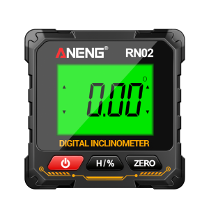 ANENG | ANENG RN02/RN03 Laser Digital Inclinometer 4-sided Magnetic Rechargeable Angle Measuring Instrument 360° Rotation Measurement