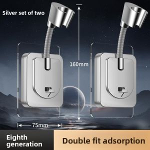 MONLEYTA | No-Drilling German Shower Head Holder Universal Joint Hook Base Bathroom Fixed Device Manlieta Brand ABS Plastic Shower Spray
