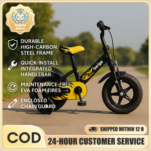 Childrens Bicycle for 2-12 Year Olds | 12/14 Inch Foam Rubber Wheels & Quick-Assembly Design | Training Wheels Kids Bike for Boys Girls
