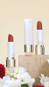 DazHom【Local Shipping】FOCALLURE Rose Essential Oil Luxurious Matte Lipstick Waterproof Long-lasting Lip Balm Natural Gloss Lipgloss Nude Long-lasting Makeup Lip Tint Waterproof Moisturizing Rose Fragrance
