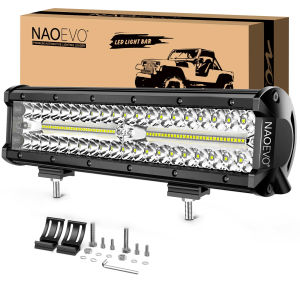 NAOEVO 12 Inch Car LED Light Offroad 4x4 Spotlights Fog Lamp WorkLight LED Bar For Truck Tractor Boat motorcycle Headlights