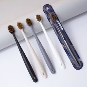 PAMPAS | Mens Toothbrush with Extra Fine Soft Bristles Wide Head Gum Care
