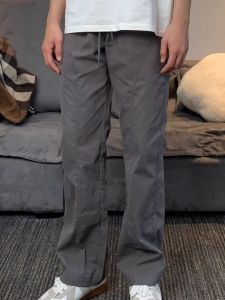 กางเกงลำลองทรงหลวมสไตล์อเมริกันสำหรับผู้ชาย กางเกงขายาวทรงตรง ทรงเข้ารูป ทรงหลวม ทรงเข้ารูป ทรงเข้ารูป กางเกงขายาวทรงเข้ารูป