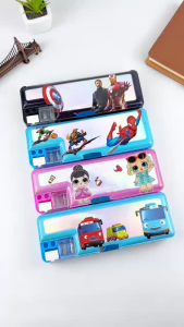 ESCO Kotak Pensil Magnet Hologram 2 Sisi / Magnet Hologram Pencil Case PC-XU-0034