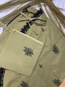 Mukena Dewasa Bordir Katun Premium Aufaa Series Renda Mewah