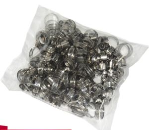 Túi đai siết quai nhê inox 50 cái Đai xiết ống các loại inox siết cổ dê cỡ 44 X 64mm