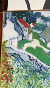 Tranh in Canvas Vincent van Gogh - Vineyards at Auvers (1890) - (Đã có khung móc đinh treo) - The Canvas House