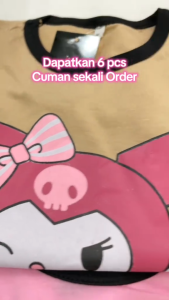 JYS STORE Paket Setelan Anak Perempuan Motif Celana Boxer Hot Pants Isi 6 Setelan Nyaman Berkualitas