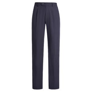 Business Casual Mens Fleece Lined Straight Leg Pants Commuter Trousers Warm Steward Winter Professional West Pants