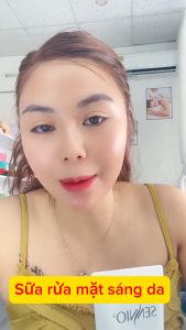 Sữa rửa mặt sennio hàn quốc sữa rửa mặt sennio chính hãng 2in1 tạo bọt thải độc tố da detox srm dịu nhẹ sennio intensize whitening cleaning màu trắng