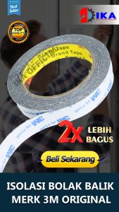 Double Tape 3m Pe Foam / Solasi BB Busa Hijau dan Putih 23mm X 4.5 M