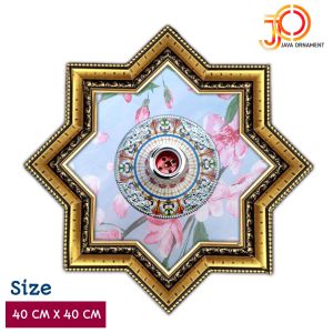 Ornamen Plafon Pvc hiasan lampu 40x40 Cm terbaru