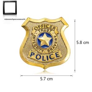 จี้หน้าอกเจ้าหน้าที่เจ้าหญิงนิโค หมาจิ้งจอกเจ้าหน้าที่สัตว์ป่า หมาป่า เครื่องประดับแฟชั่นสำหรับคู่รัก โลหะผสม/เงิน/ทอง