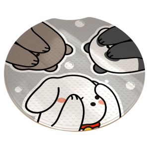 Dajiang (大江) | Non-slip Bathroom Mat Round PVC Cartoon