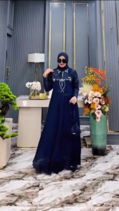 Yumna Dress Ceruty Babydoll Tile Dress Kondangan Terbaru Dress Payet Mewah Dress Dewasa Terbaru 2025