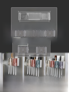Ecoco E1925 Transparent Cup Toothbrush Holder Accessories No Trace Stickers Rack Sticky Patch Hanger Hook Nail-Free Rack