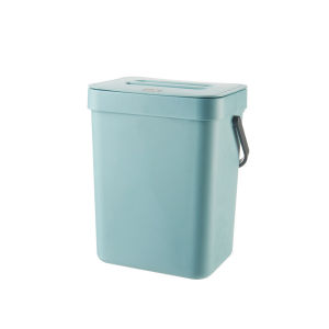 Large Capacity Under Cabinet Trash Can with LidThickened Hanging Garbage Bin No DrillingSpace-Saving Simple Style for Kitchen